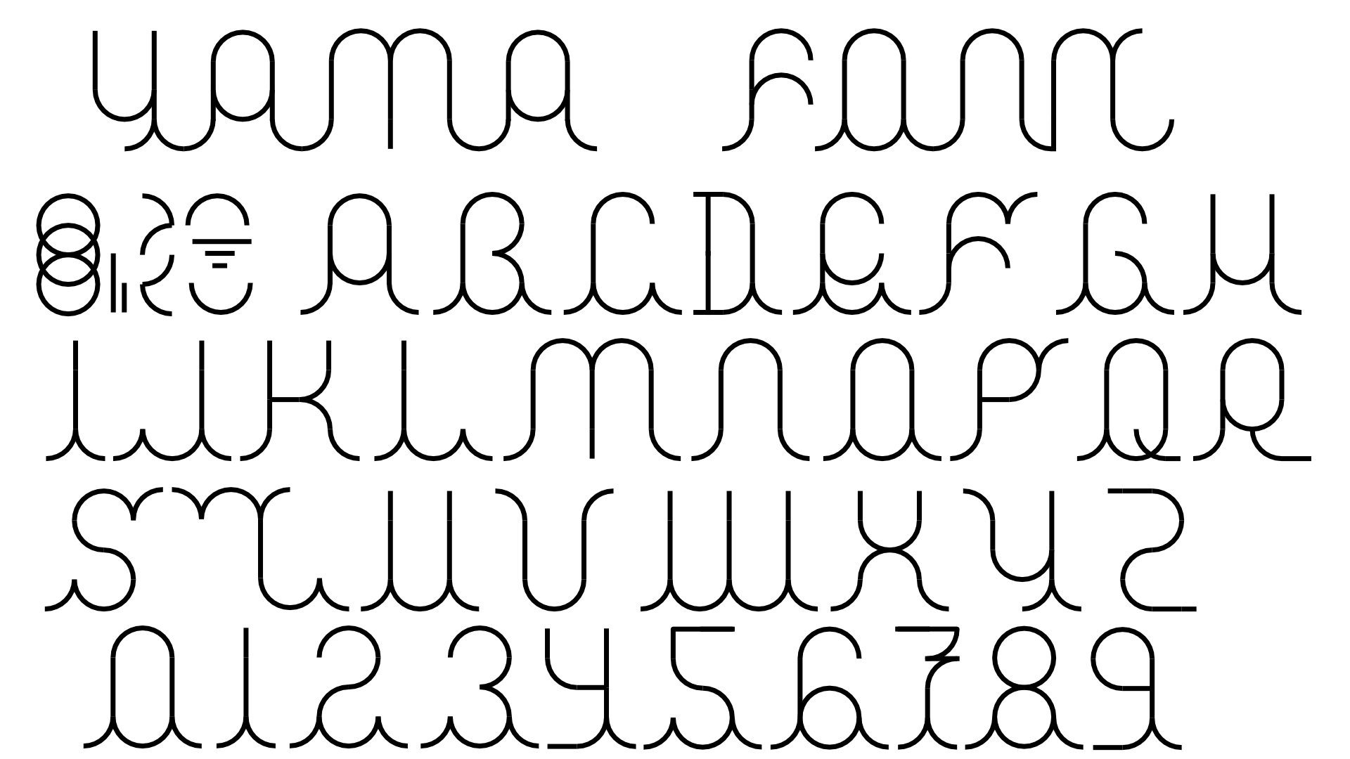 Yama Typeface
